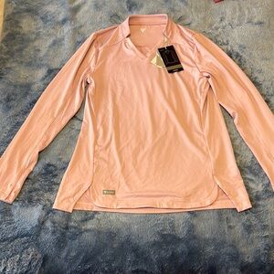 Pink Long Sleeve Athletic Top